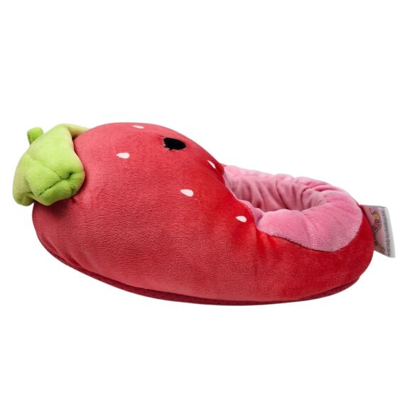 Squishmallow Scarlet The Strawberry Slippers Womens 7-8 Red Green Pink Casual - Picture 4 of 12